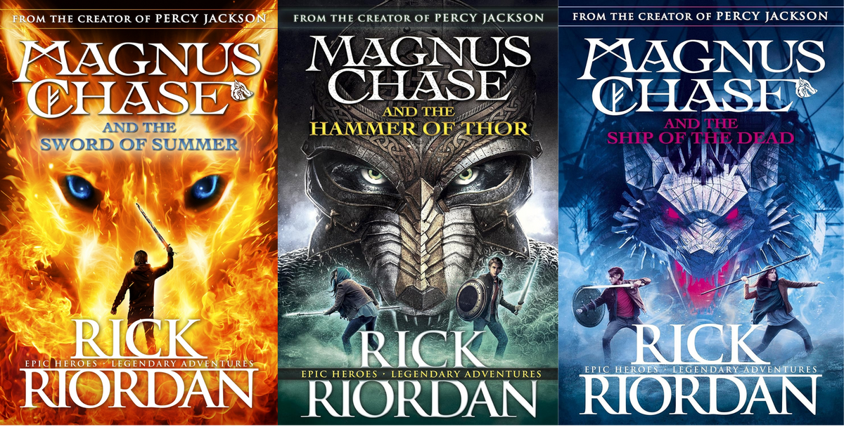 Magnus Chase and the Gods of Asgard Trilogy Series by Rick Riordan