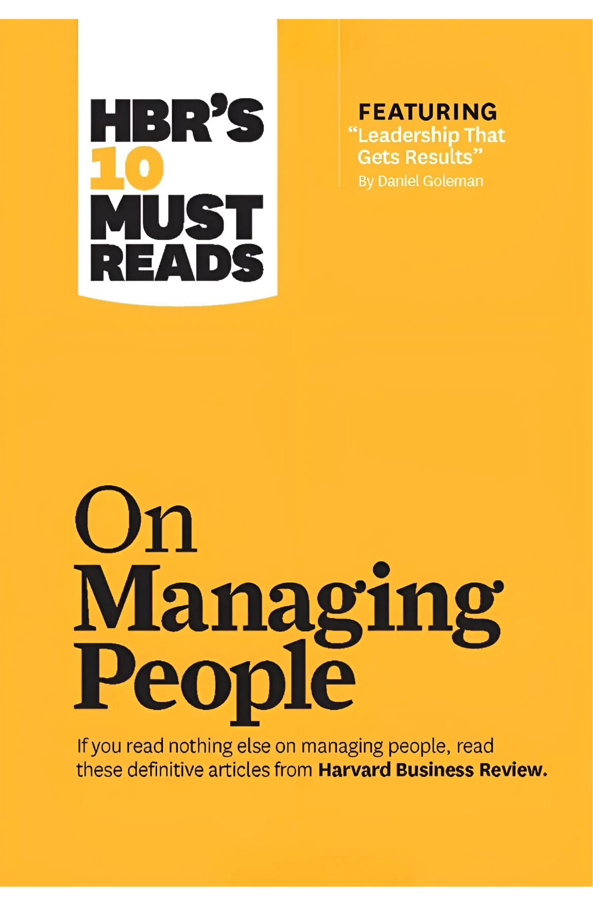 HBR's 10 Must Reads on Managing People Book by Harvard Business Review