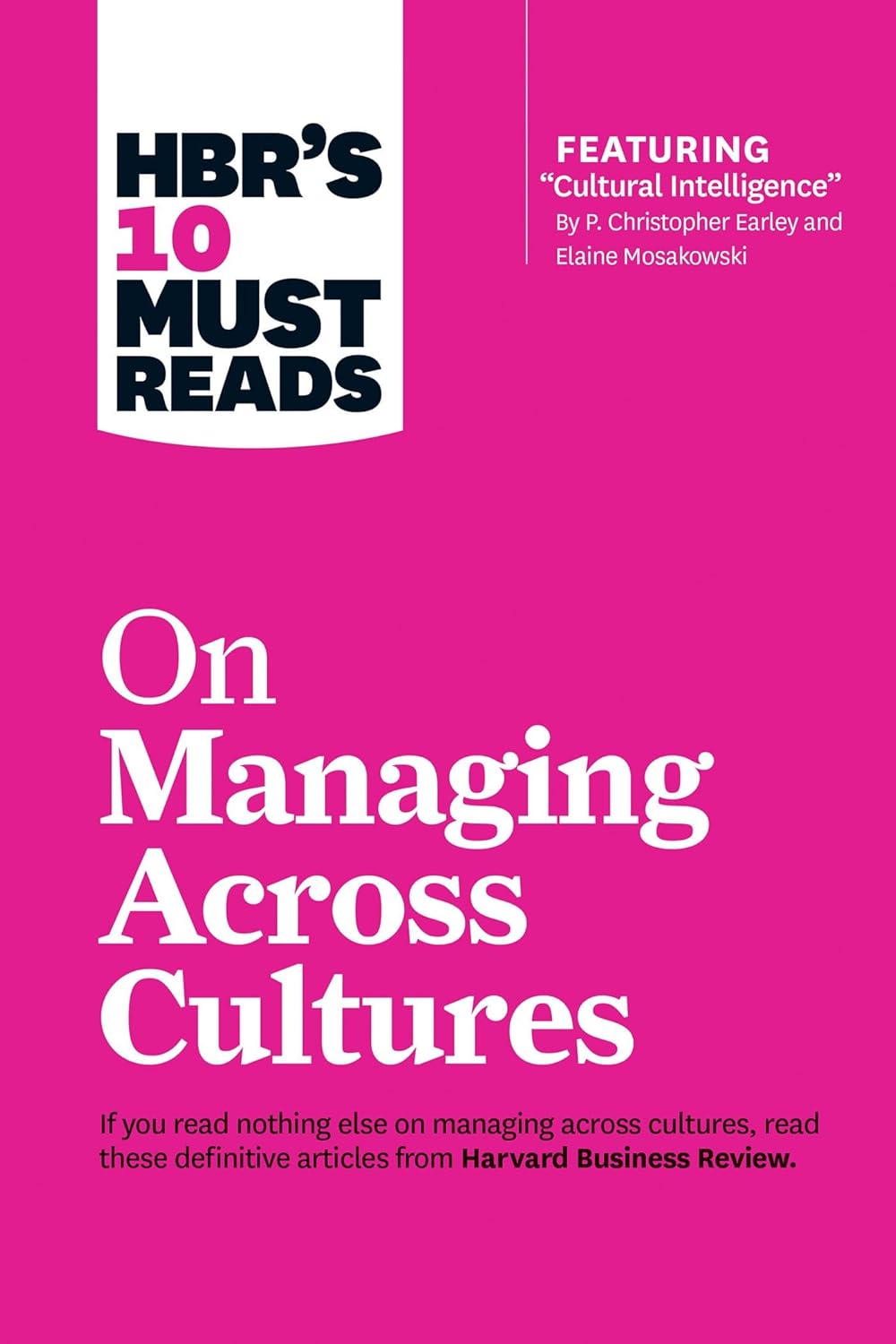 HBR's 10 Must Reads on Managing Across Cultures Book by by Harvard Business Review