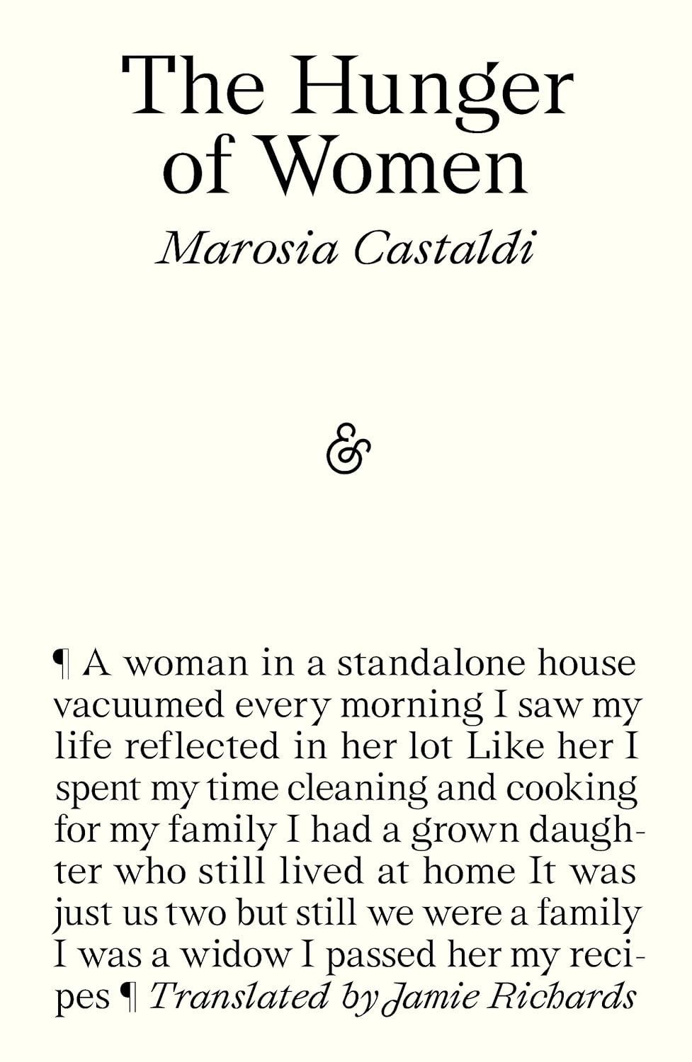 The Hunger of Women Book by Marosia Castaldi