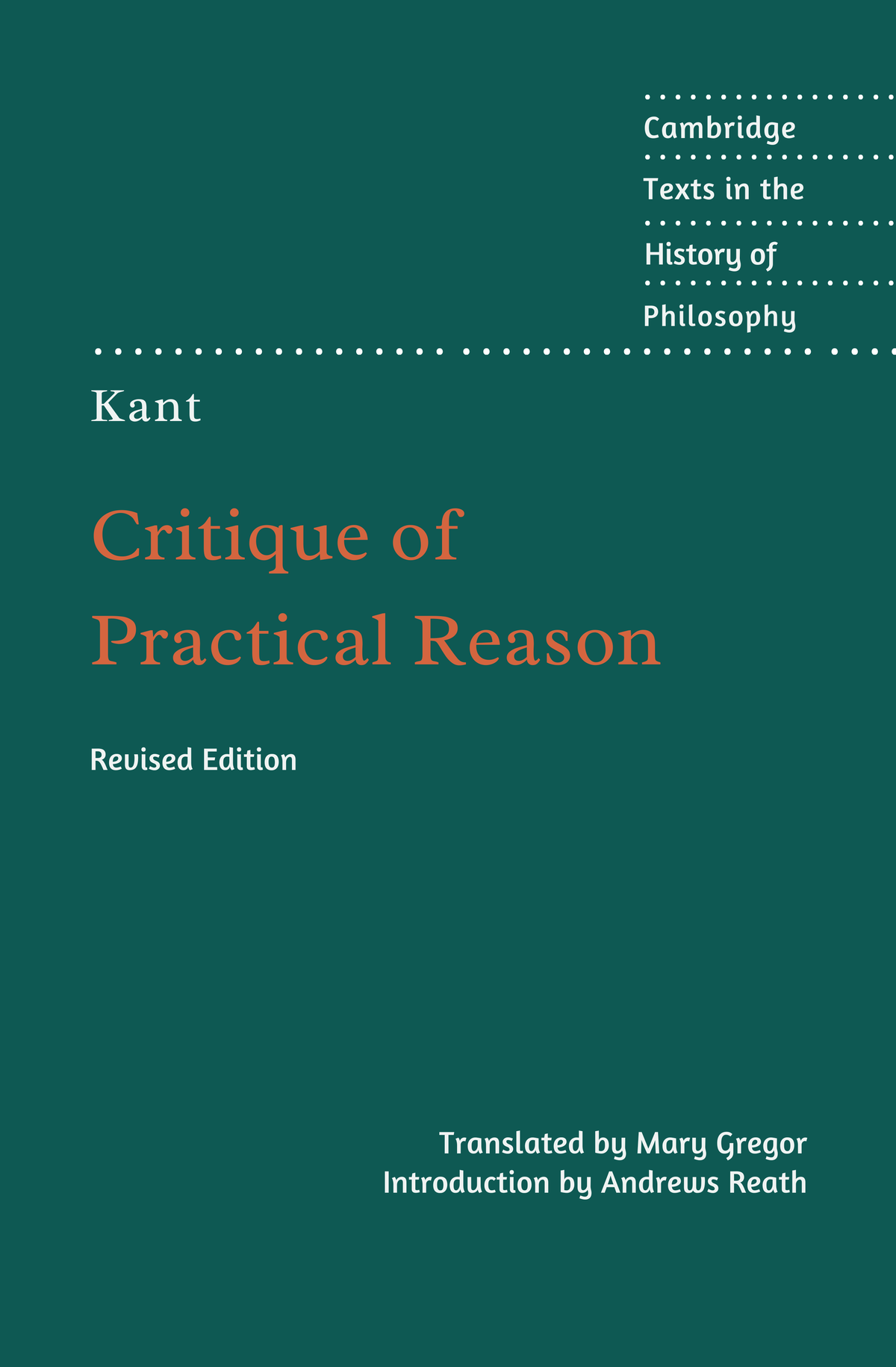Critique of Practical Reason Book by Immanuel Kant